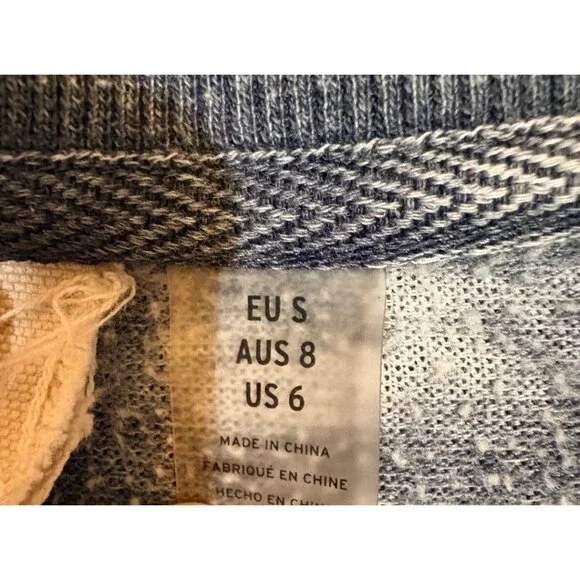 "Roxy “Maybe Today” acid wash sweatshirt blue size S - Picture 4 of 9